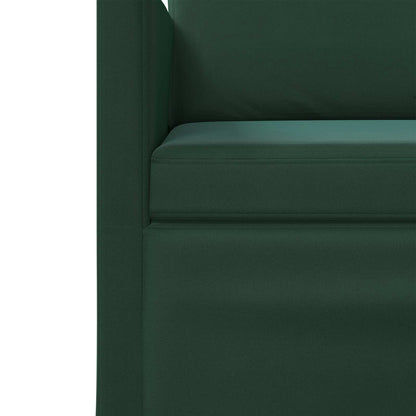 Sofa Set 2 pcs Dark Green Velvet