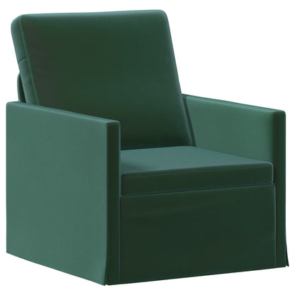 Sofa Set 2 pcs Dark Green Velvet