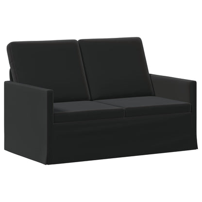 Sofa Set 2 pcs Black Velvet