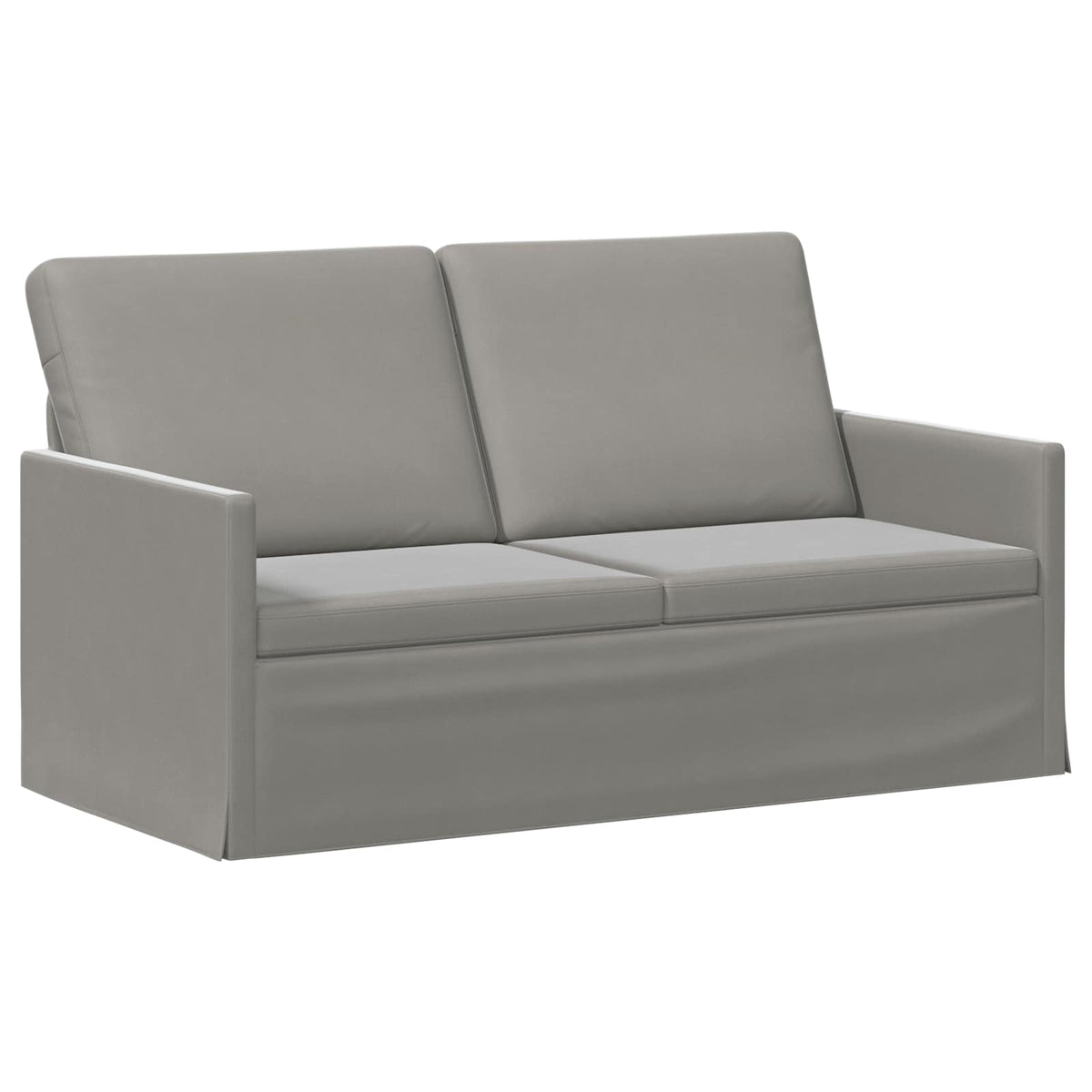 Sofa Set 2 pcs Light Grey Velvet