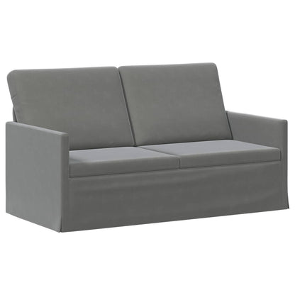 Sofa Set 2 pcs Dark Grey Velvet