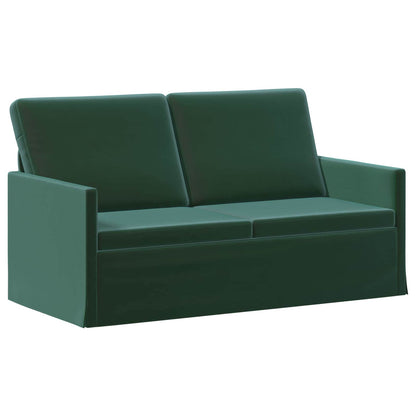 Sofa Set 2 pcs Dark Green Velvet
