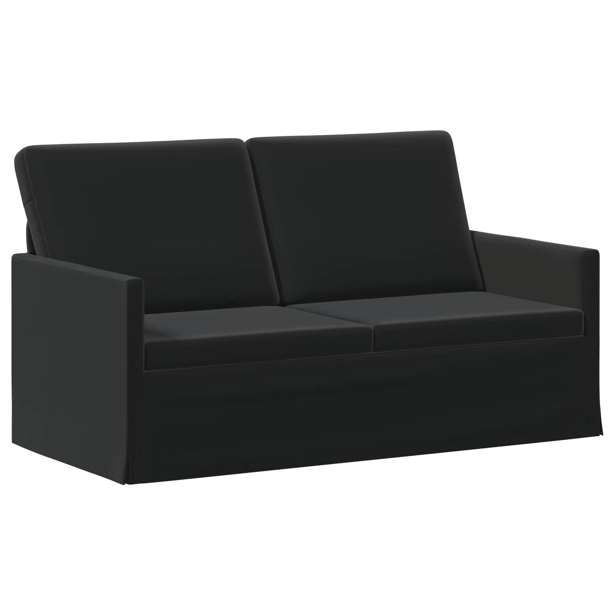 Sofa Set 2 pcs Black Velvet