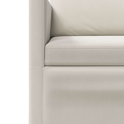 Sofa Set 2 pcs Cream Velvet