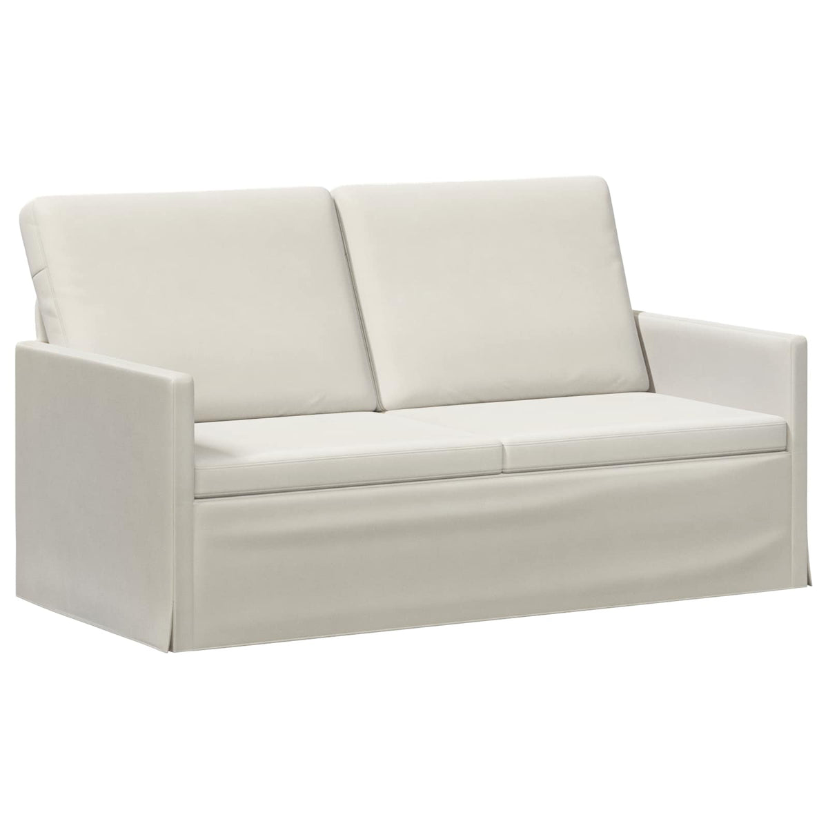 Sofa Set 2 pcs Cream Velvet
