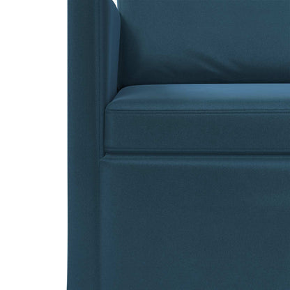 Sofa Set 2 pcs Blue Velvet
