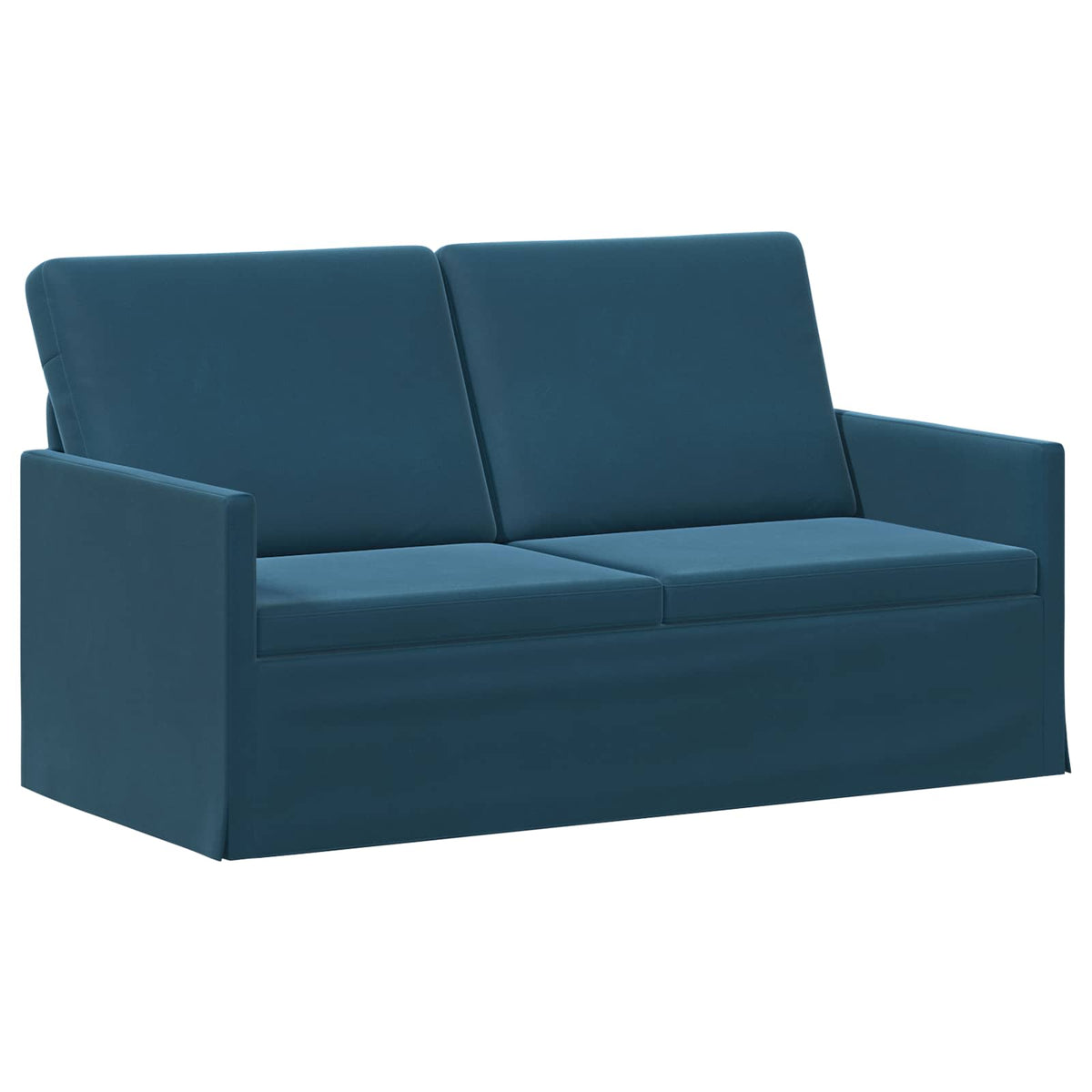 Sofa Set 2 pcs Blue Velvet