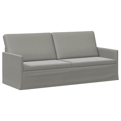 Sofa Set 2 pcs Light Grey Velvet