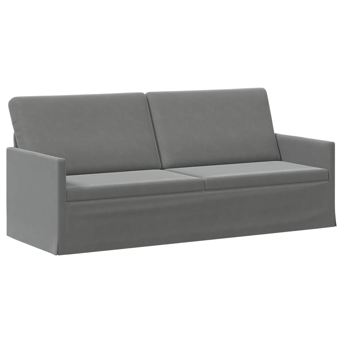 Sofa Set 2 pcs Dark Grey Velvet