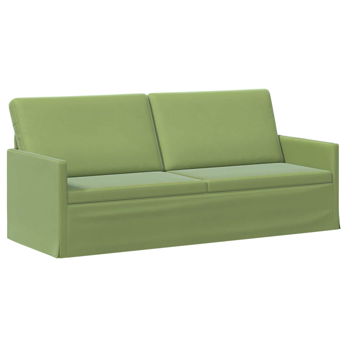 Sofa Set 2 pcs Light Green Velvet