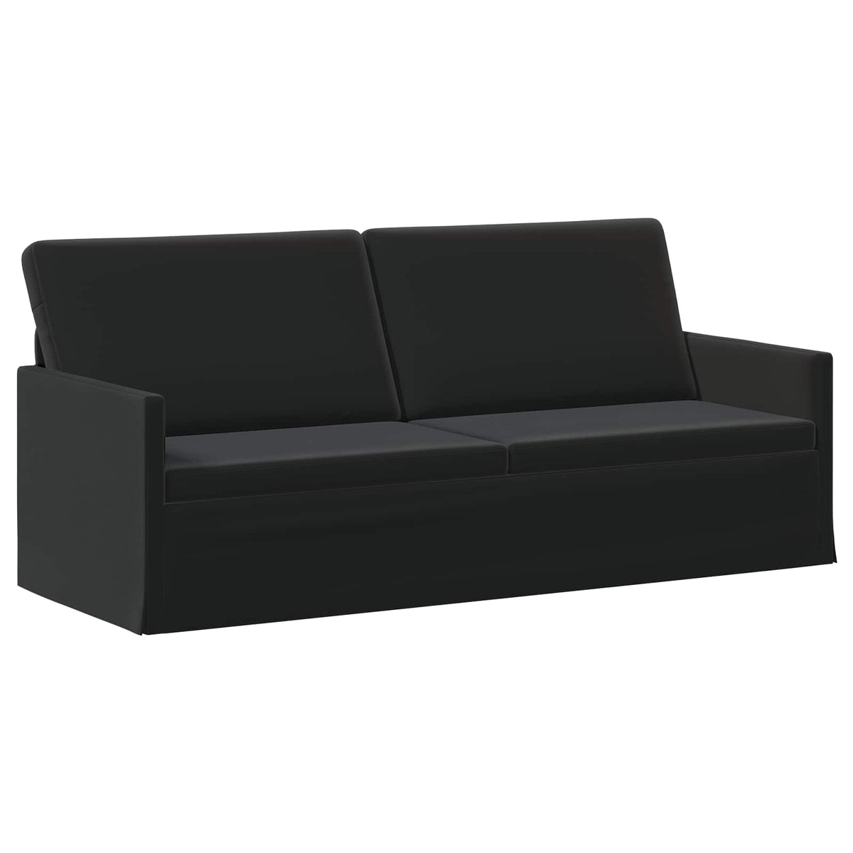 Sofa Set 2 pcs Black Velvet