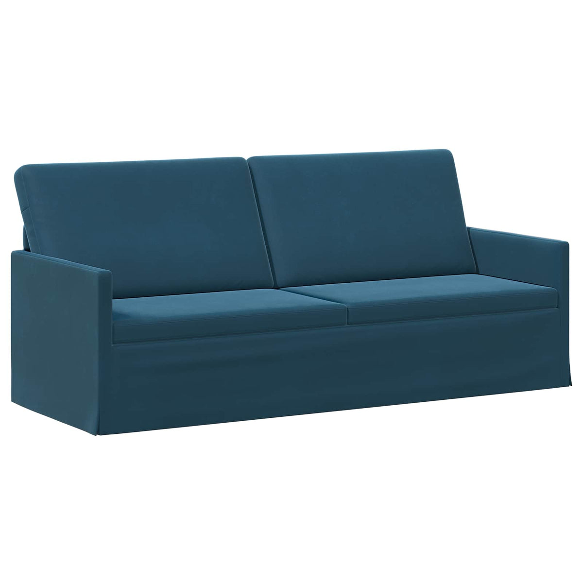 Sofa Set 2 pcs Blue Velvet