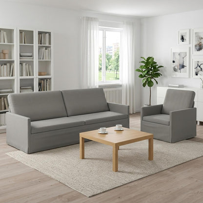 Sofa Set 2 pcs Light Grey Velvet