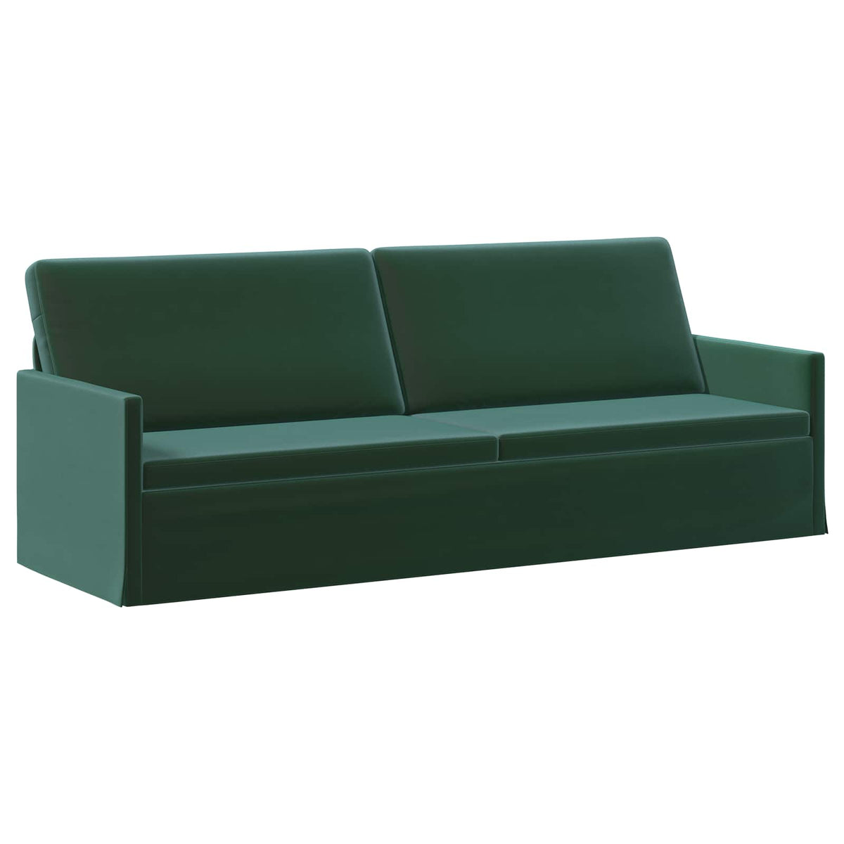 Sofa Set 2 pcs Dark Green Velvet