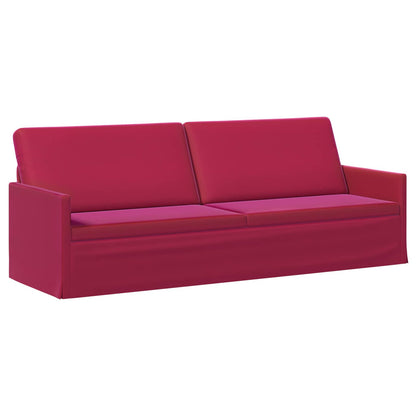 Sofa Set 2 pcs Wine Red Velvet
