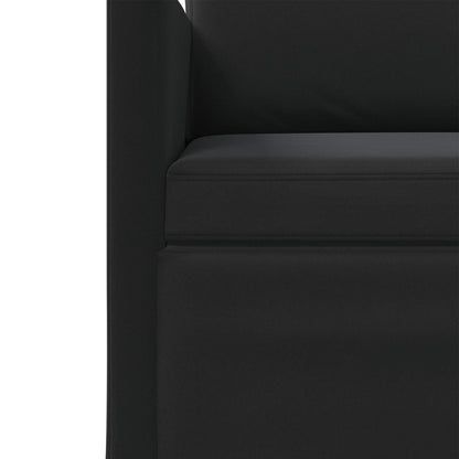 Sofa Set 2 pcs Black Velvet