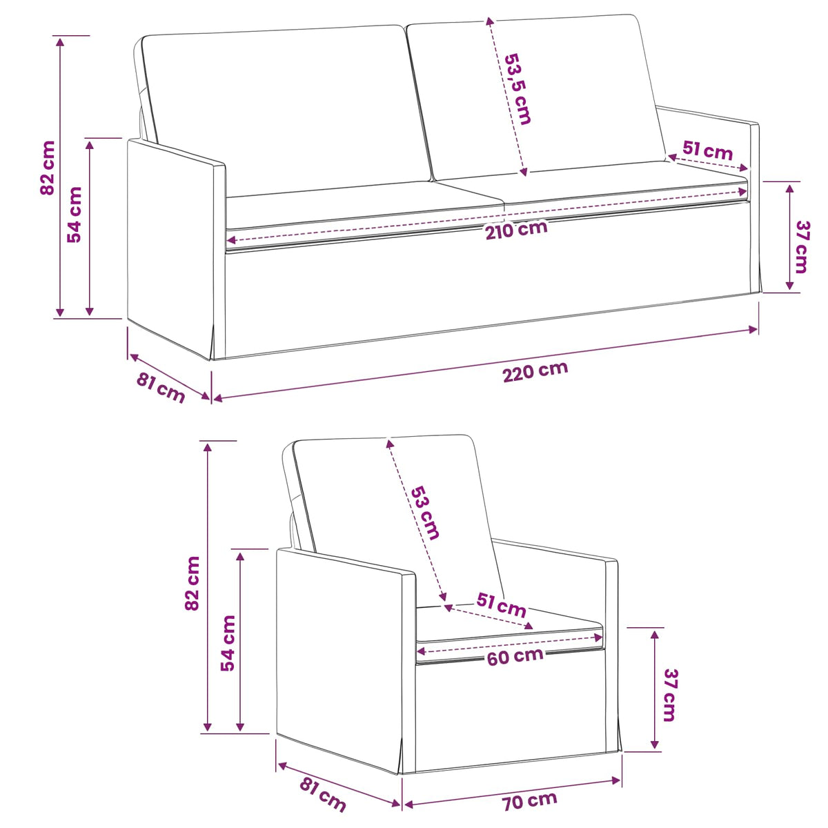 Sofa Set 2 pcs Black Velvet