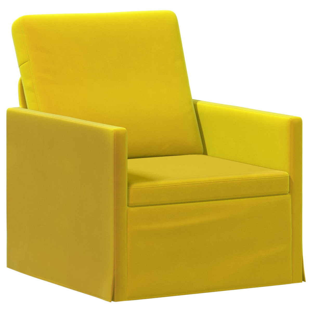 Sofa Set 2 pcs Yellow Velvet