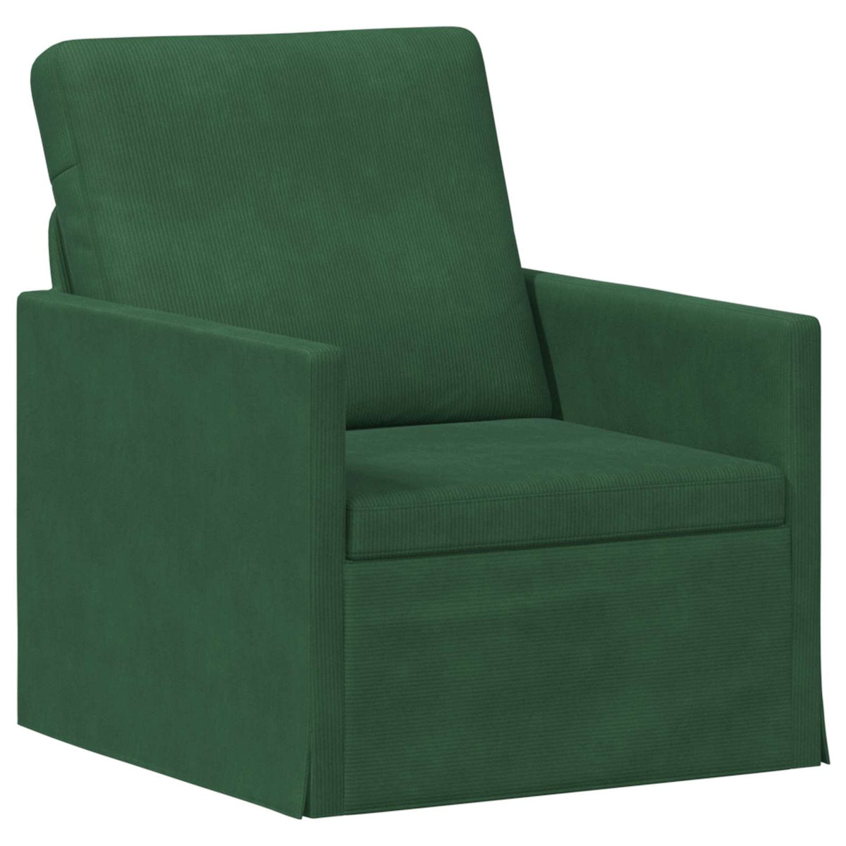 Sofa Set 2 pcs Jungle Green Corduroy Fabric