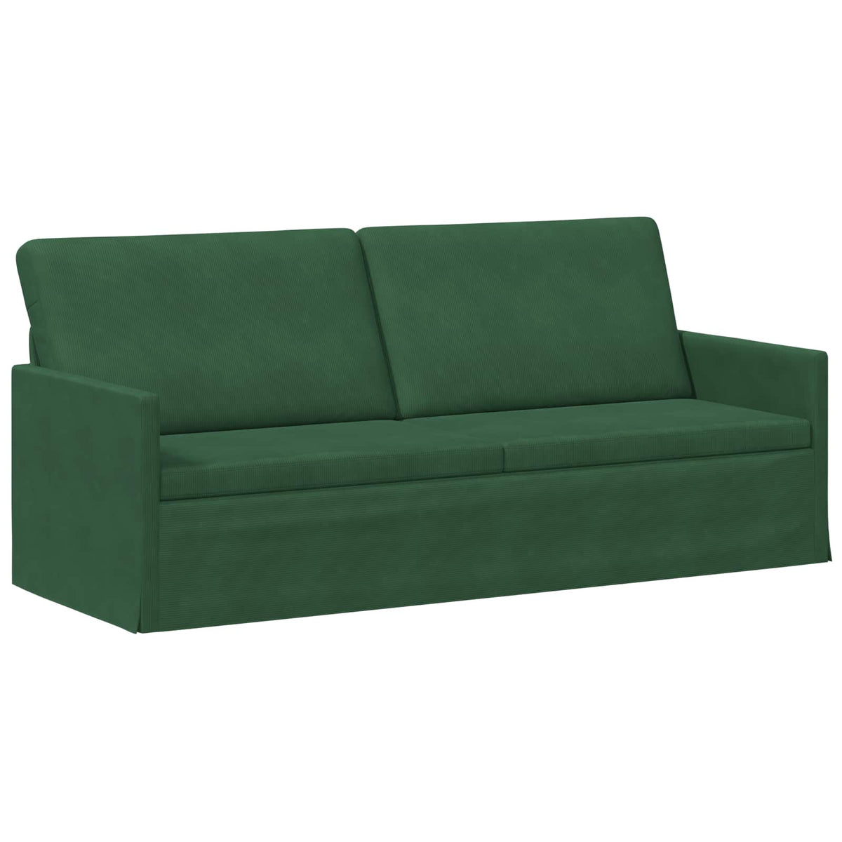 Sofa Set 2 pcs Jungle Green Corduroy Fabric