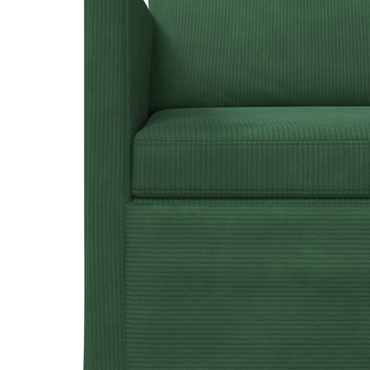 Sofa Set 2 pcs Jungle Green Corduroy Fabric
