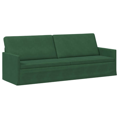 Sofa Set 2 pcs Jungle Green Corduroy Fabric