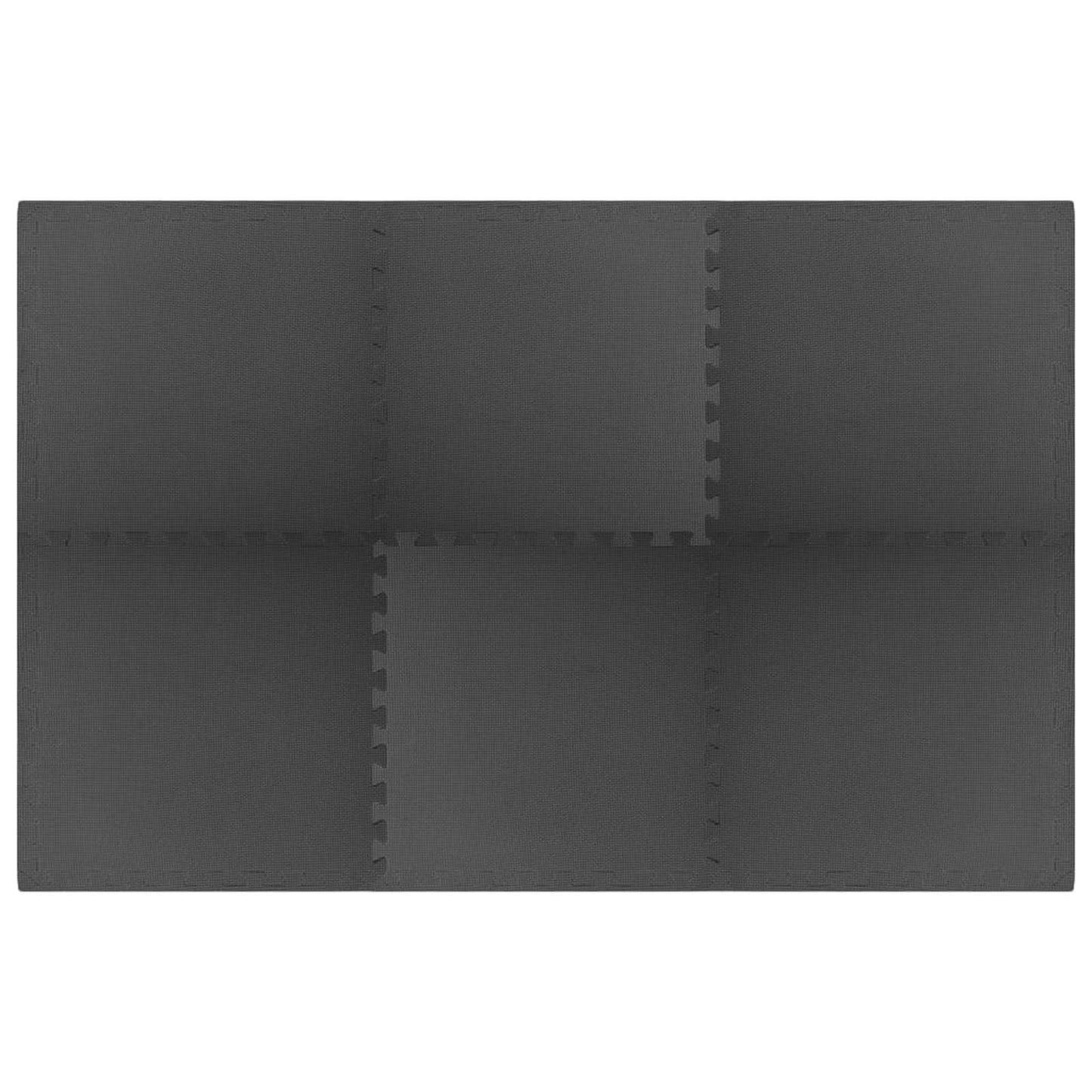 Pool Ground Mat 6 pcs Black 2.16 ㎡ EVA Foam