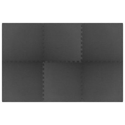 Pool Ground Mat 6 pcs Black 2.16 ㎡ EVA Foam