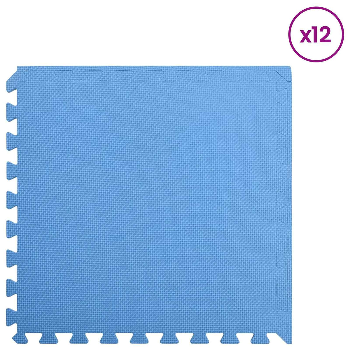 Pool Ground Mat 12 pcs Blue 4.32 ㎡ EVA Foam