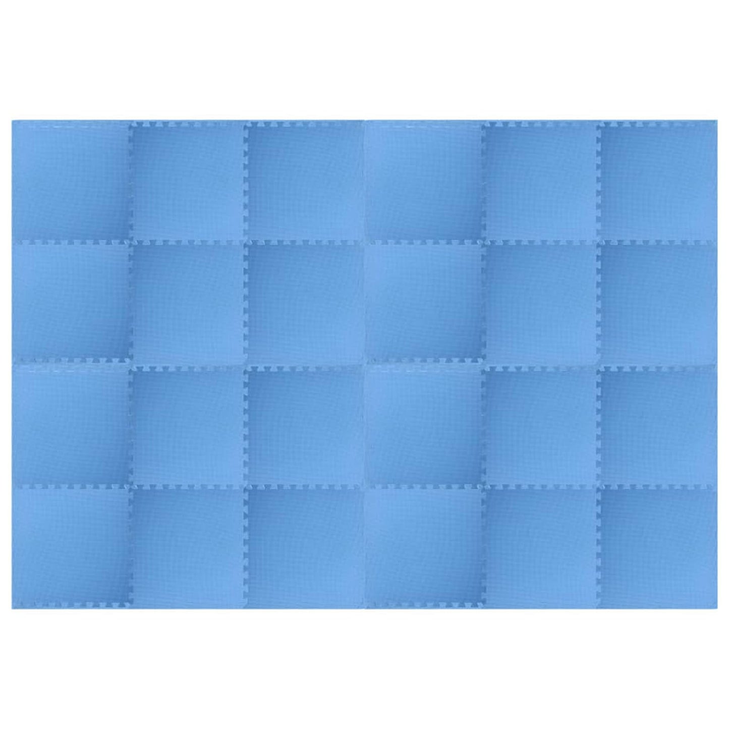 Pool Ground Mat 24 pcs Blue 8.64 ㎡ EVA Foam