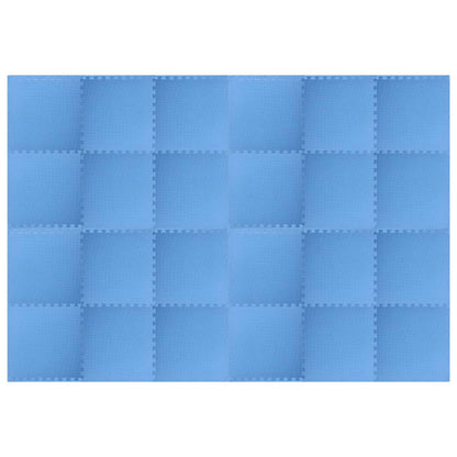 Pool Ground Mat 24 pcs Blue 8.64 ㎡ EVA Foam