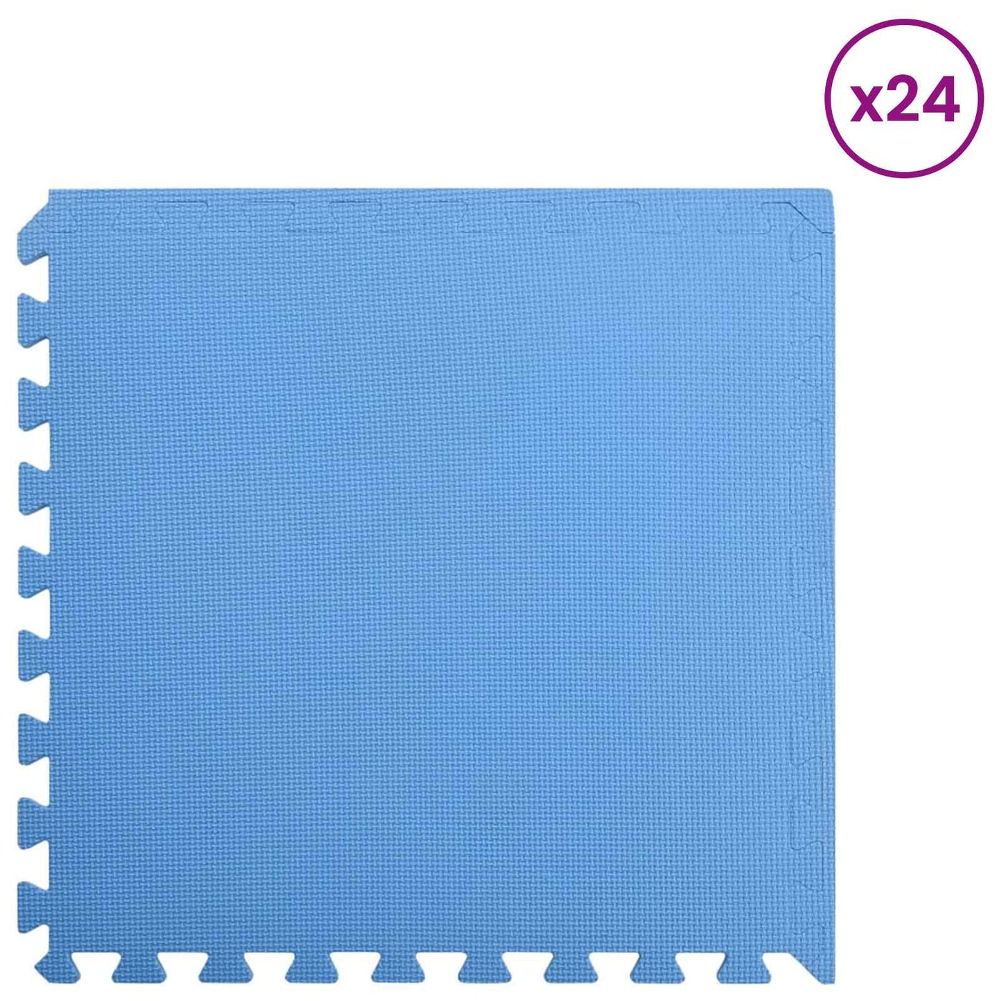 Pool Ground Mat 24 pcs Blue 8.64 ㎡ EVA Foam
