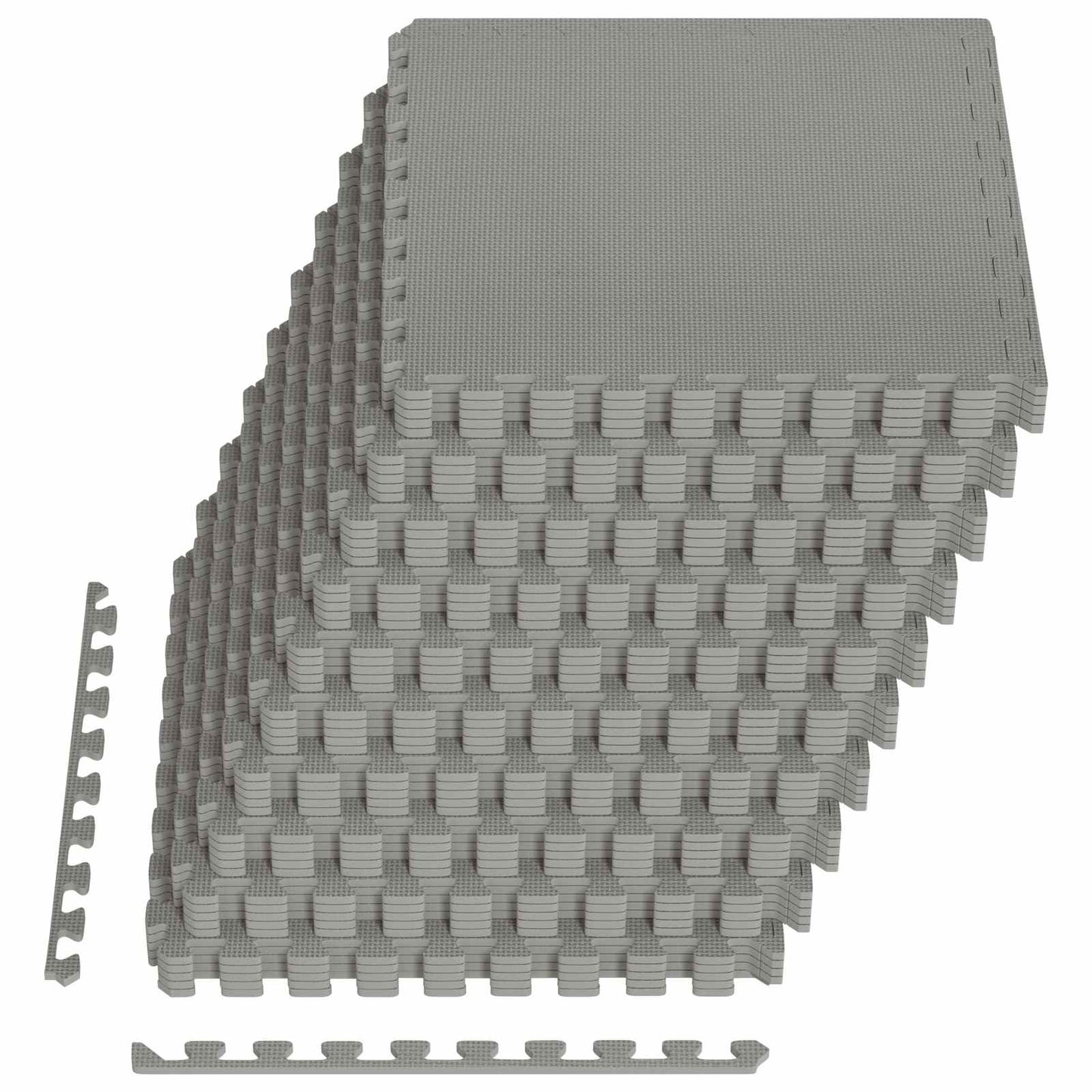 Pool Ground Mat 50 pcs Grey 18 m² EVA Foam