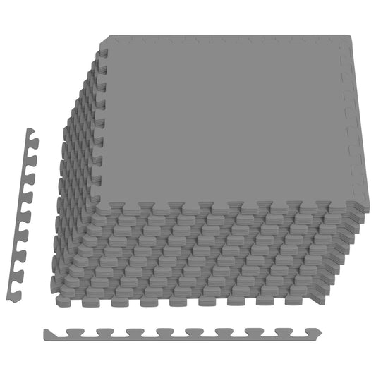 Pool Ground Mat 40 pcs Grey 14.4 m² EVA Foam