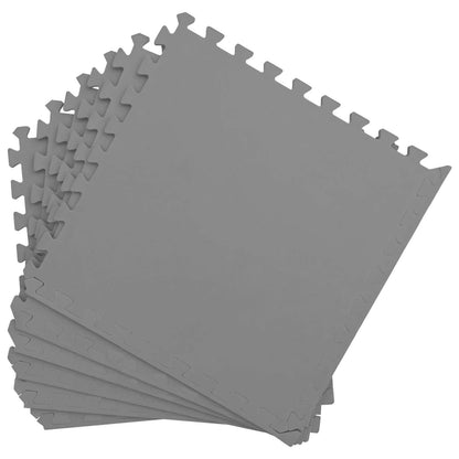 Pool Ground Mat 40 pcs Grey 14.4 m² EVA Foam