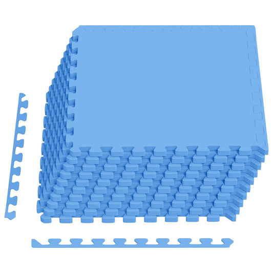 Pool Ground Mat 40 pcs Blue 14.4 m² EVA Foam