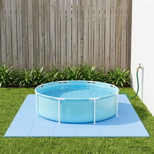 Pool Ground Mat 50 pcs Blue 18 m² EVA Foam
