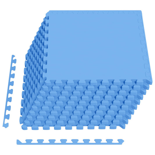 Pool Ground Mat 50 pcs Blue 18 m² EVA Foam