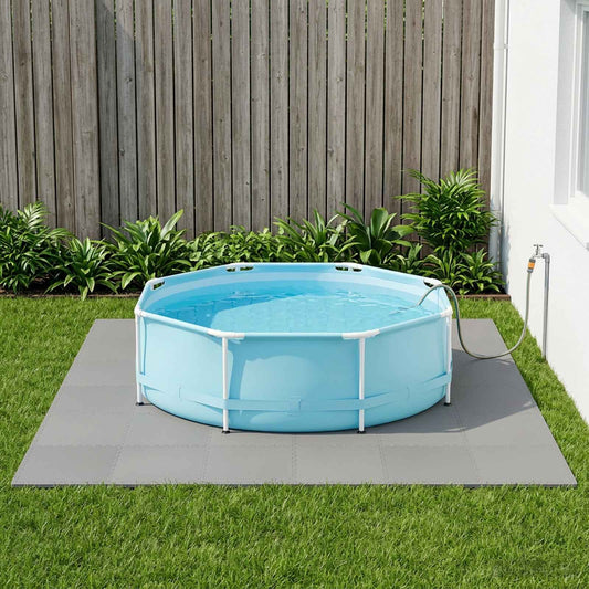 Pool Ground Mat 6 pcs Grey 2.16 m² EVA Foam