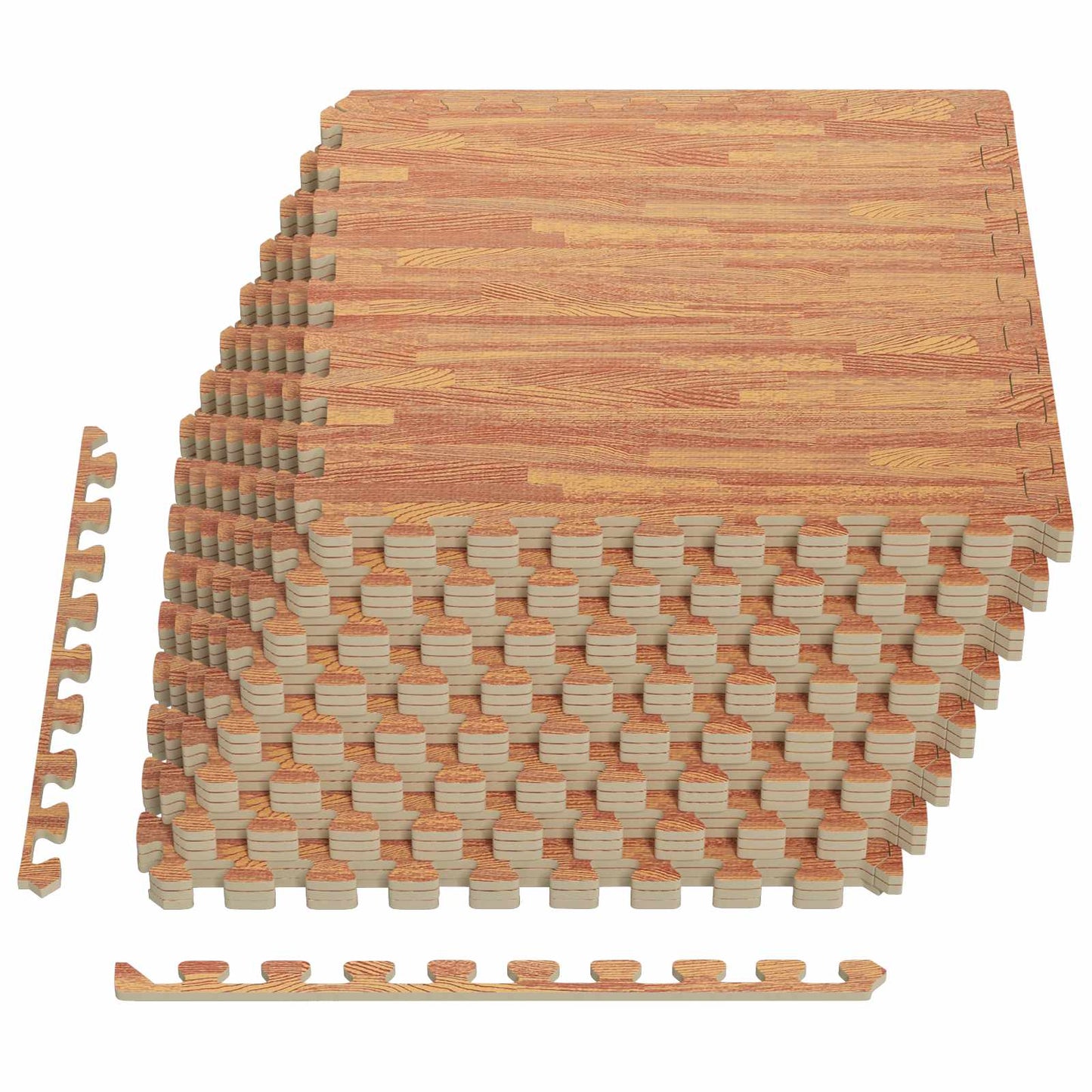 Pool Ground Mat 24 pcs Wood 8.64 m² EVA Foam