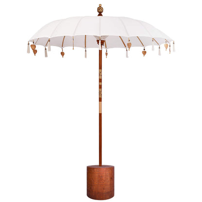 Balinese Parasol with Base Round 190 x 190 x 295 cm