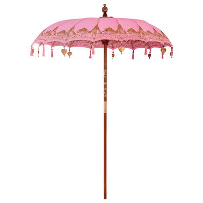 Balinese Parasol with Base 2 pcs Pink