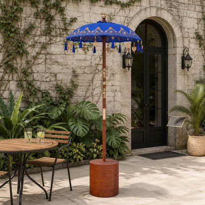 Balinese Parasol with Base 2 pcs Blue