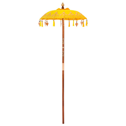 Balinese Parasol with Base 2 pcs Yellow