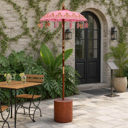 Balinese Parasol with Base 2 pcs Pink