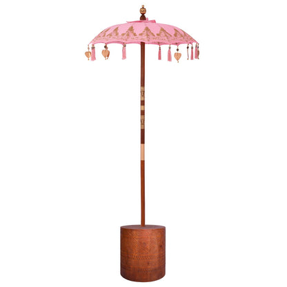 Balinese Parasol with Base 2 pcs Pink