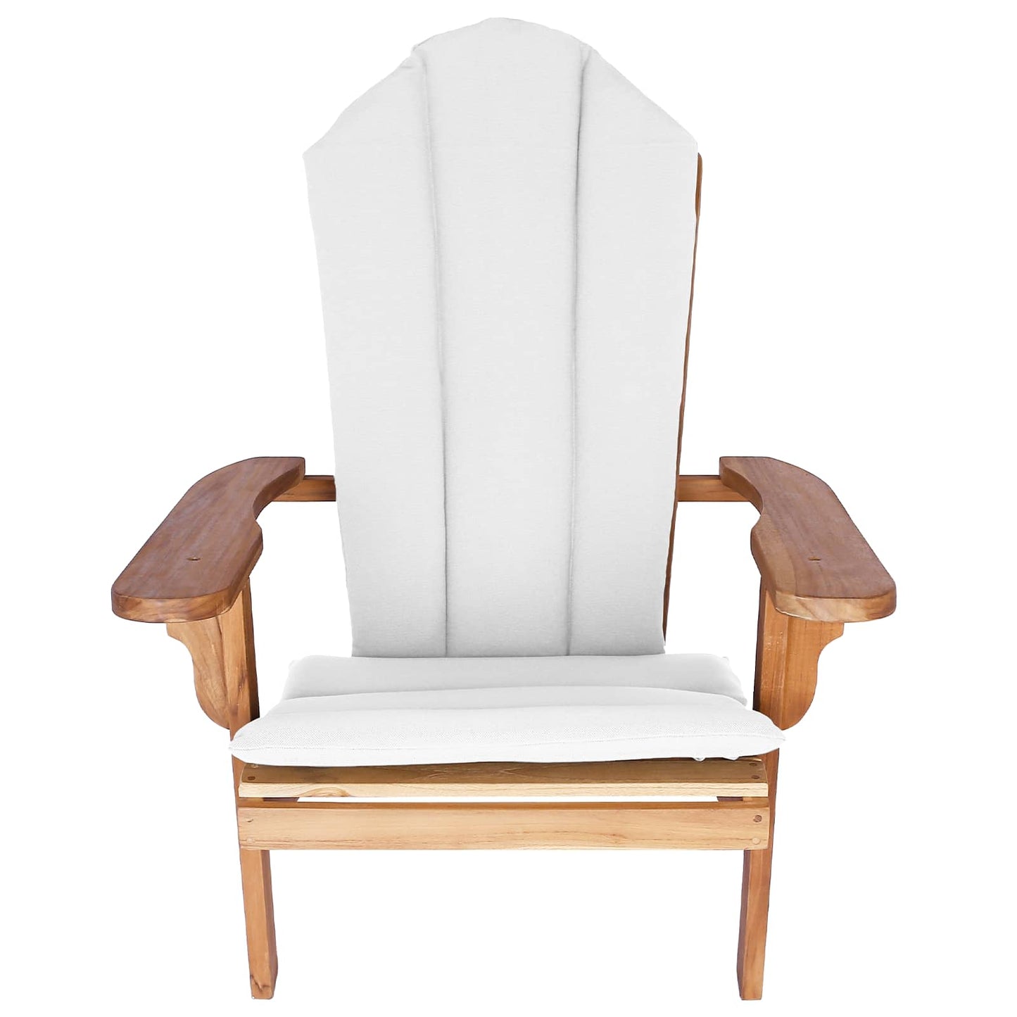 Garden Adirondack Chair Natural Solid Teak Wood