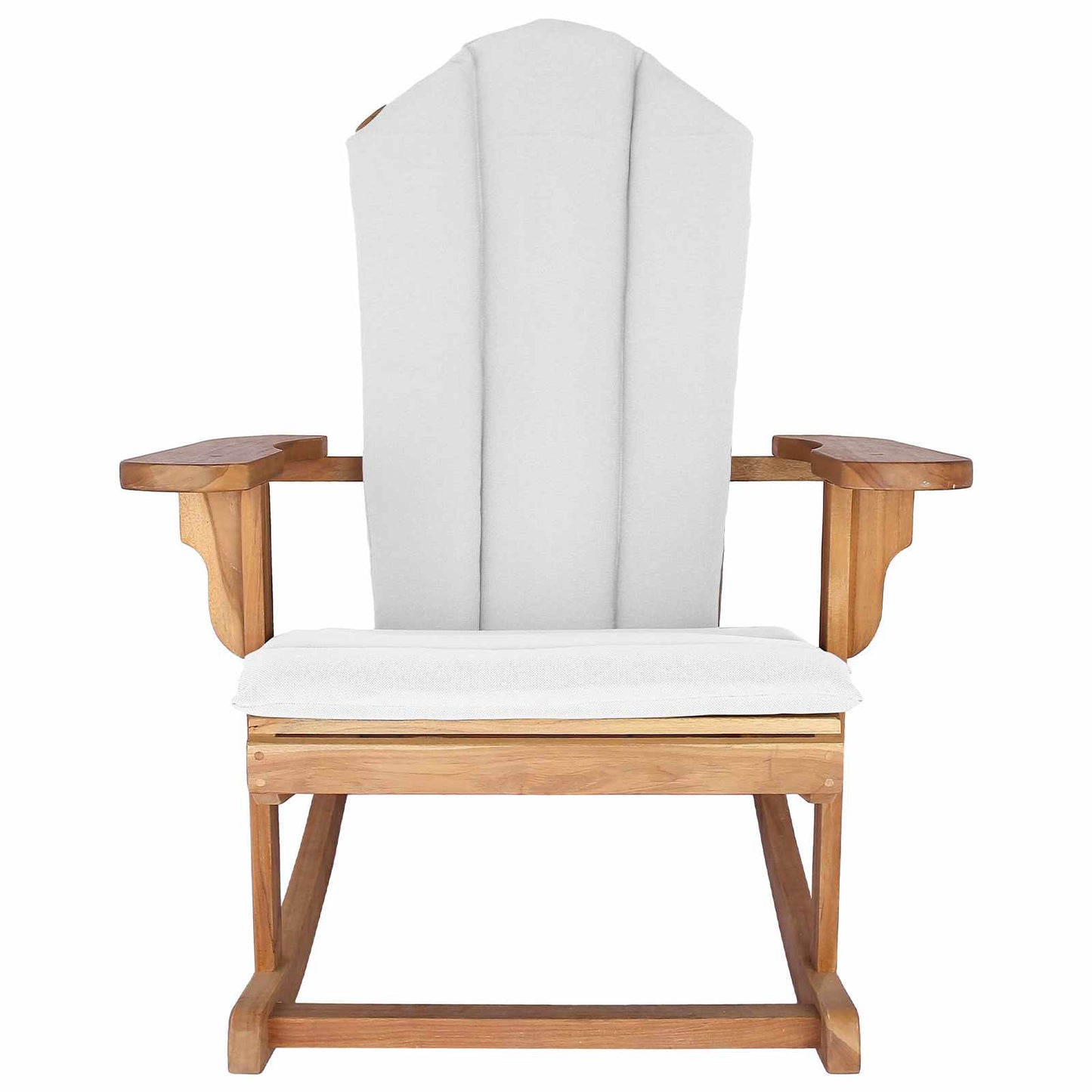 Garden Adirondack Rocking Chair Natural Solid Teak wood