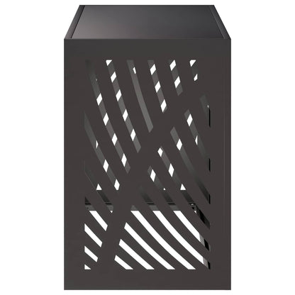Air Conditioner Cover Black 90 x 40 x 60 cm Steel