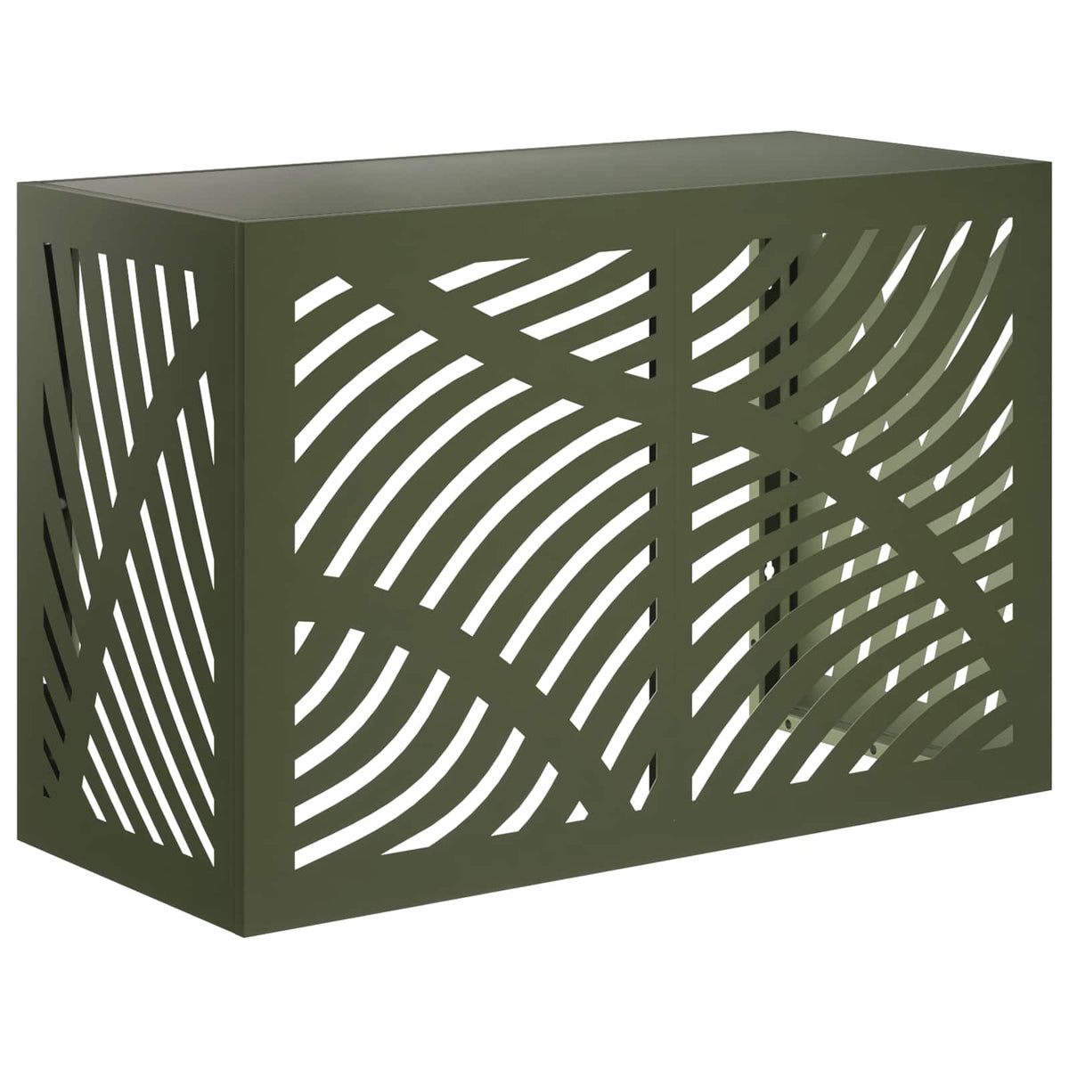 Air Conditioner Cover Olive Green 90 x 40 x 60 cm Steel